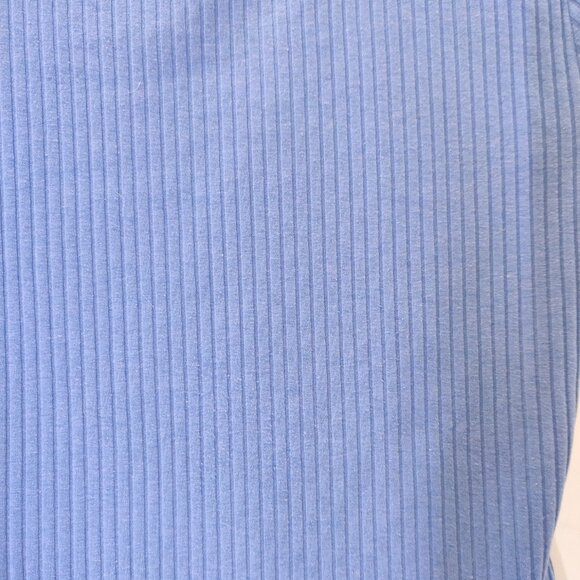 Joe Fresh Women's Ribbed Tee Shirt | Blue | Small - Picture 4 of 5